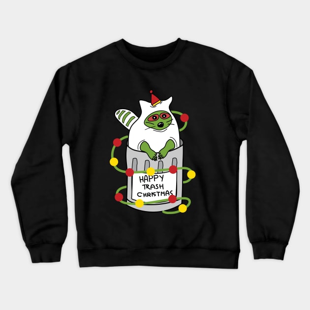 Funny raccoon Crewneck Sweatshirt by Sourdigitals